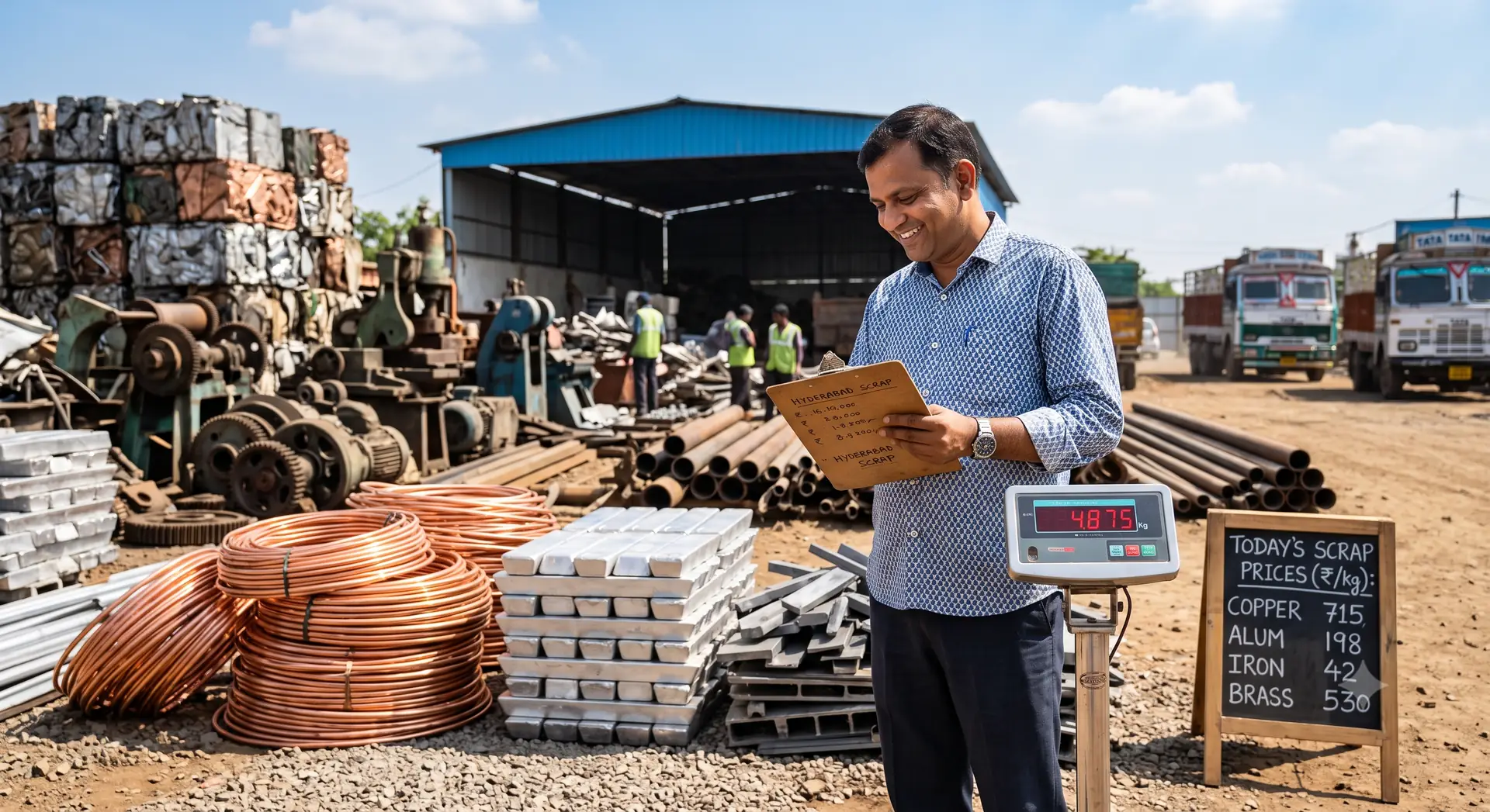 Current metal scrap rates in Hyderabad - A2Z Scrap Buyer